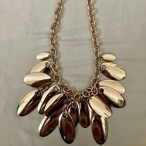 INC International Concepts Gold Leaf Charm Necklace